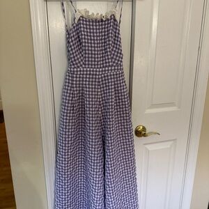 Mieu Purple Gingham Jumper